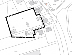 Räumlicher Geltungsbereich der Einbeziehungssatzung, o.M.